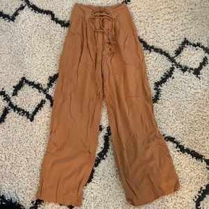 Mustard yellow flare pants